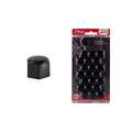 Set capacele ornament prezoane, 20+1 gratis, 17 mm, culoare negru