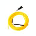 Fir cu neon pentru lumina ambientala auto, lungime 1m, culoare galben