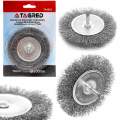 Perie circulara, cu tija, pentru lemn/metal, diametru 100 mm
