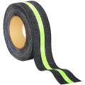Banda adeziva antialunecare negru/verde fosforescent 5cm X 5m  HPT08