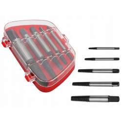 Set 5 extractoare suruburi rupte sau uzate + carcasa
