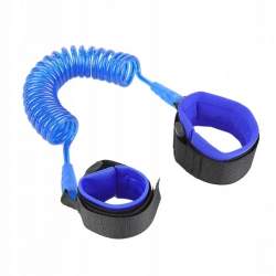 Bratara de singuranta pentru copii, fixare Velcro, 150 cm, albastru