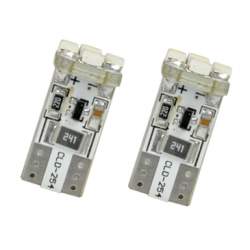 Becuri auto Vecta 12V T10 W2.1x9.5d 5W cu 4 leduri SMD 3528SMD Canbus , fara eroare in bord , alb Kft Auto