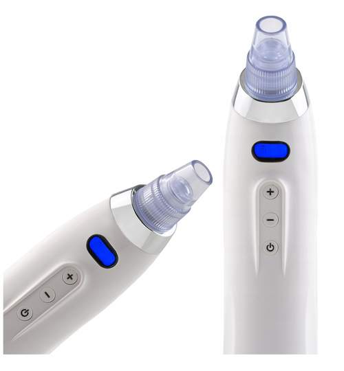 Aparat de curatare faciala reglabil pentru puncte negre, pori sau acnee + 4 Capete si Cablu USB