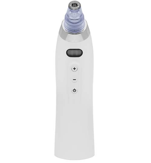 Aparat de curatare faciala reglabil pentru puncte negre, pori sau acnee + 4 Capete si Cablu USB