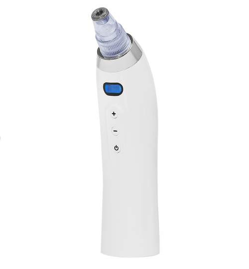 Aparat de curatare faciala reglabil pentru puncte negre, pori sau acnee + 4 Capete si Cablu USB