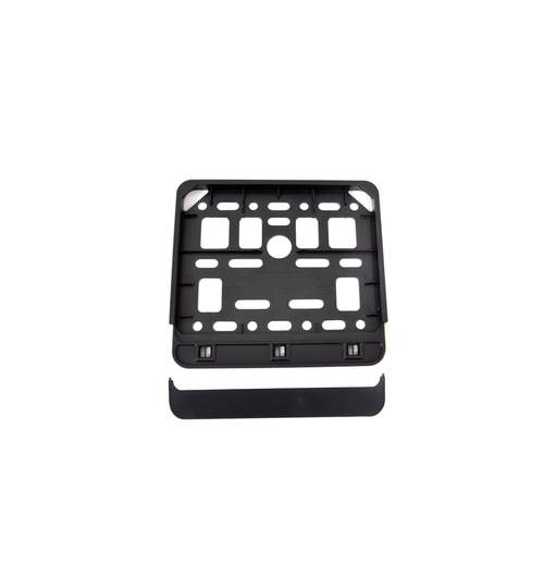Suport numar de inamtriculare pentru scuter sau motocicleta, culoare negru