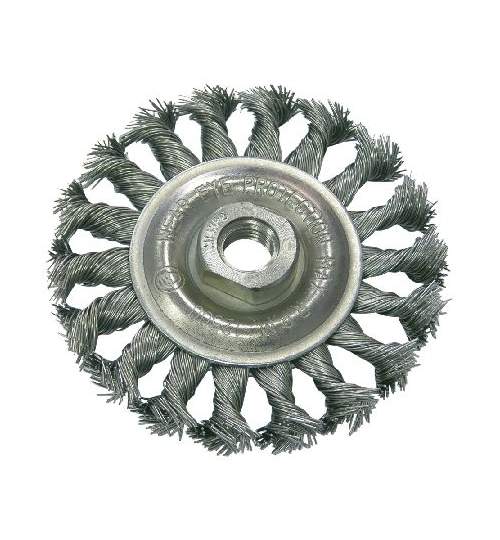 PERIE SARMA IMPLETITA TIP CIRCULAR CU FILET 125MM Profi Tools