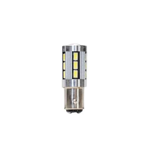 Bec auto Vecta pentru stop frana 12V-16V BAY15D Canbus 18 leduri, 2 buc Kft Auto