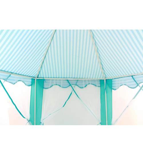 Cort de jucarie, spatiu de joaca pentru copii, 140 cm, pliabil, culoare albastru