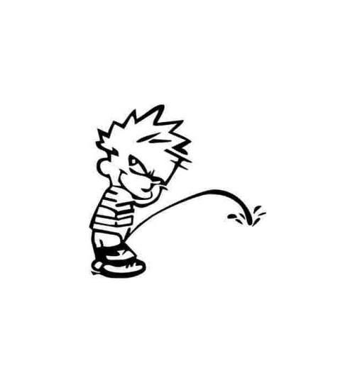 Stickere auto Baiat Piss ManiaStiker