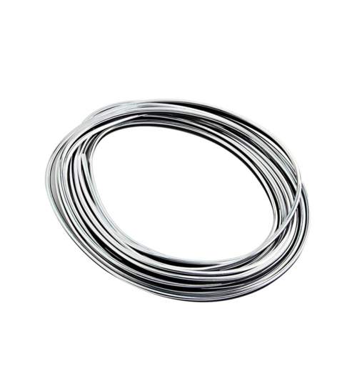Banda Decorativa Flexibila pentru Interior Auto, Lungime 5m, culoare Argintiu