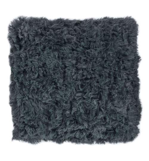 Fata de Perna Decorativa Italia, Moale, 40x40cm, Culoare Antracit