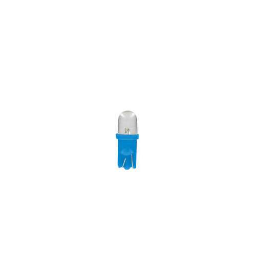 Bec tip LED 12V soclu pl. T10 W2,1X9,5d 2buc Albastru focalizat - eChilipir