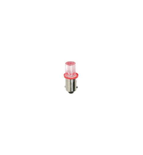 Bec tip LED 24V poz semn bord soclu metal T4W BA9s 2buc - Rosu - eChilipir