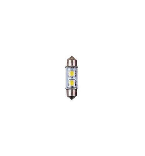 Bec Led - 2SMD 12V sofit T11x36mm soclu SV8,5-8 2buc - Alb - eChilipir