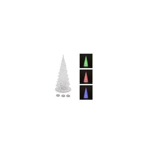 Pom de Craciun LED, acril, 12 cm - eChilipir