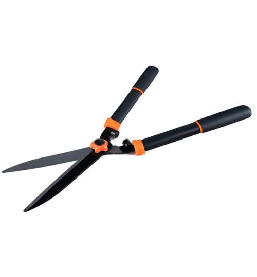 Foarfeca pentru gard viu, lama din otel 19cm, manere din cauciuc, lungime totala 54 cm