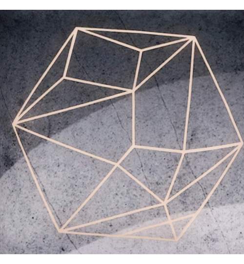 Fata de Perna Decorativa Springos, design abstract, dimensiune 40x40, culoare gri