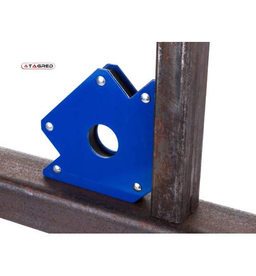 Dispozitiv magnetic Tagred pentru fixare sudura, 3 unghiuri, 22.5kg, albastru TGD13-TA621