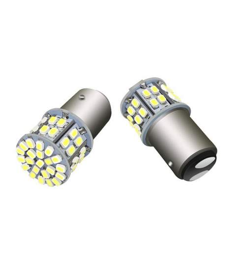 Bec LED cu doua faze 50SMD lumina alba BAY15D 24V MRA36-180321-11