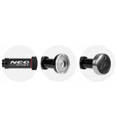 Bara de tractiuni pentru usa, 60-85 cm 150kg, negru/rosu