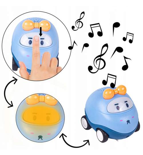 Covoras Interactiv pentru Copii cu 3 Masinute, Lumini si Sunete, multicolor