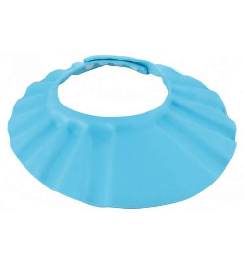 Protectie de dus reglabila pentru bebelusi, 15 cm, culoare albastru