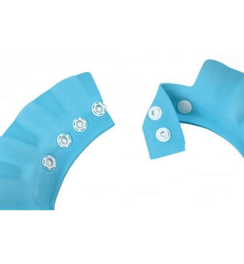 Protectie de dus reglabila pentru bebelusi, 15 cm, culoare albastru