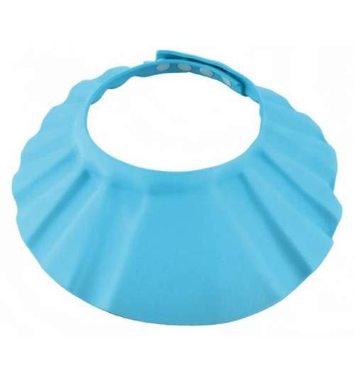 Protectie de dus reglabila pentru bebelusi, 15 cm, culoare albastru