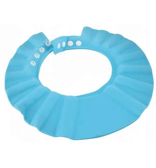 Protectie de dus reglabila pentru bebelusi, 15 cm, culoare albastru