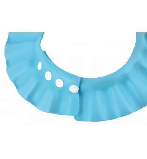 Protectie de dus reglabila pentru bebelusi, 15 cm, culoare albastru
