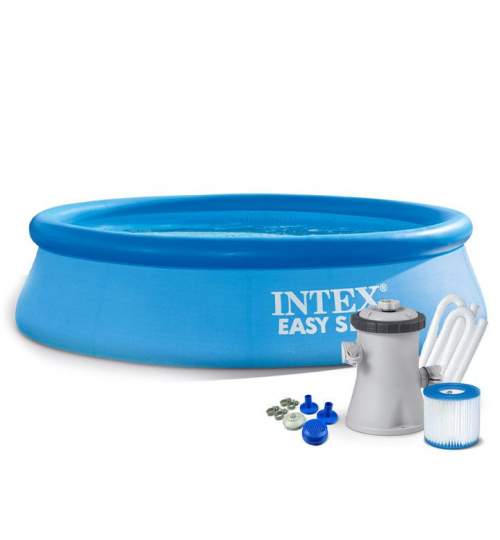 Piscina gonflabila Intex, strat triplu PVC cu pompa inclusa, dimensiuni 305x76cm, capacitate 3853L
