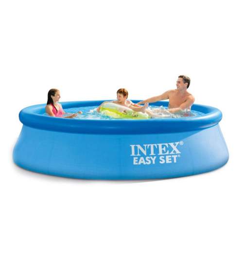 Piscina gonflabila Intex, strat triplu PVC cu pompa inclusa, dimensiuni 305x76cm, capacitate 3853L