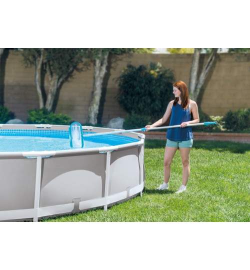 Set Accesorii Intex pentru Curatarea Piscinelor, culoare Alb/Albastru