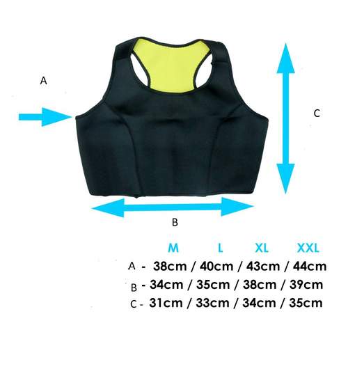 Bustiera Hot Shapers Fitness din Neopren pentru Slabit si Modelare Corporala, Marimea XXL