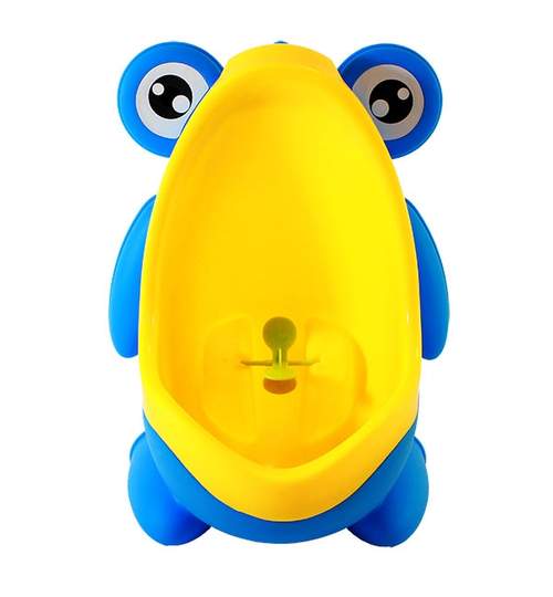 Olita tip Mini Pisoar pentru Copii, Dimensiuni 20x29cm, Culoare Albastru/Galben