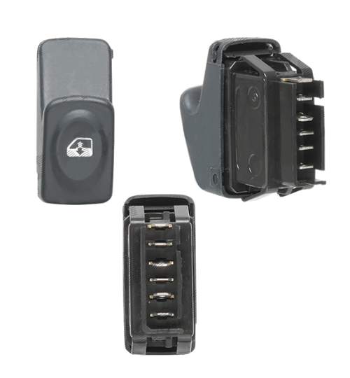 Comutator Mecanism ridicare geam Renault Kangoo 1998-2002, Clio 2 1998-2001 , Scenic 09.1999-06.2003, buton geamuri electrice 7700410151 cu 6 pini Kft Auto