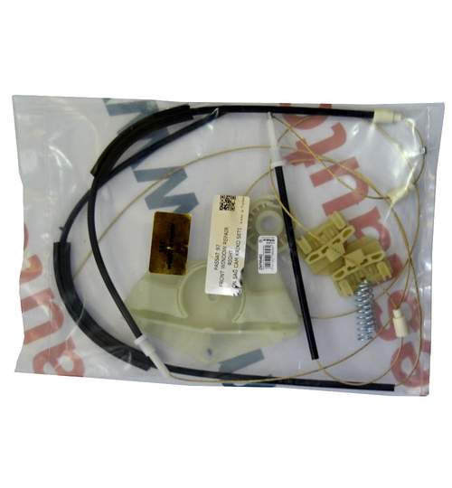 Kit reparatie Mecanism ridicare geam fata Vw Passat B5/3B 1997-2005 electrica fata dreapta (cablu role si suport geam) Kft Auto