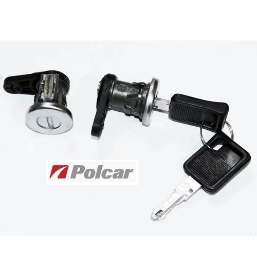 Set yale Dacia Logan 2004-2009, Renault 21 1987-1995, Clio 1 1990-1998,  Express/Rapid 1985-1998 , 2buc yala usa cu cheie Kft Auto