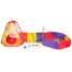 Cort de joaca pentru Copii cu Tunel si Piscina uscata, cu 100 bile, multicolor