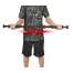 Bara multifunctionala pentru exercitii fitness, cu arcuri, rezistenta maxima 80kg, 104.5cm