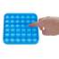 Jucarie senzoriala antistres Pop it Now, din silicon, 12.5x12.5 cm, albastru