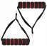 Set 5 corzi elastice pentru exercitii fitness, cu manere si accesorii, prinderi multiple, multicolor