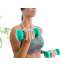 Set 2 Gantere pentru fitness sau antrenament, din cauciuc, 2x0.5 kg, culoare verde