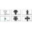 Set 290 clipsuri auto Tagred de fixare, 12 modele, cu cutie organizator, compatibil BMW TGD13-TA1147