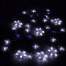 Instalatie luminoasa model stelute cu 180 LED-uri, pentru Craciun, tip Perdea, lungime 2m, alb rece/albastru