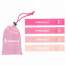Set 4 benzi elastice rezistente din cauciuc, cu 4 niveluri de dificultate, 60 cm, saculet inclus, multicolor
