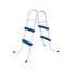 Scara pentru piscine, Bestway, 58430 cu inaltime 84 cm, culoare Alb/Albastru