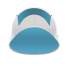 Cort pentru Plaja Semi-Deschis, pliabil, sistem Pop-up, protectie UV, 190x120x90 cm, albastru/alb